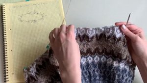 Азиатский росток. Росток в свитере с круглой кокеткой или с жаккардовым узором.