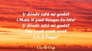 J Balvin _ Willy William -  Mi Gente (LYRICS)