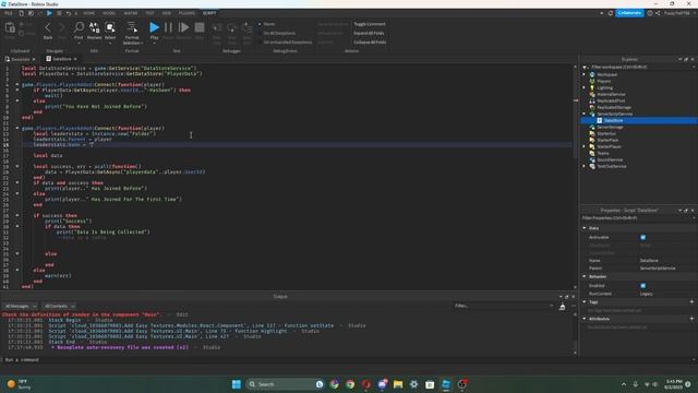 How To Make A DataStore In Roblox Studio (2023)
