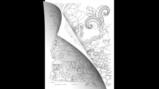 Nice Little Town 13 - Adult Coloring Book Flip Through! смотреть онлайн