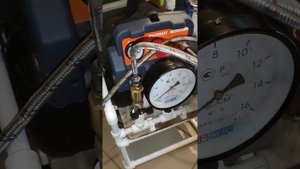 Первый запуск установки для промывки системы отопления