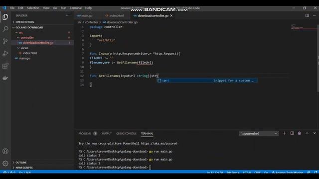 How to download file using Url using Go programming language