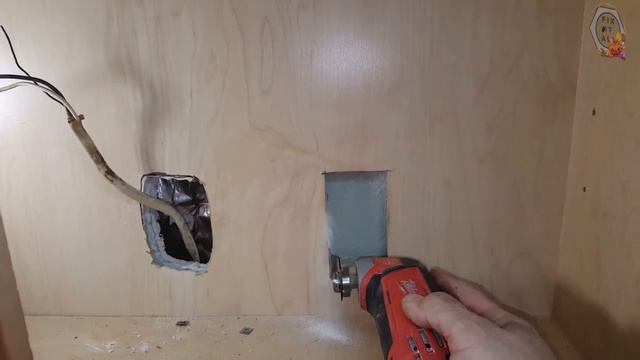 Microwave outlet installation / Перенос розетки микроволновки смотреть онлайн