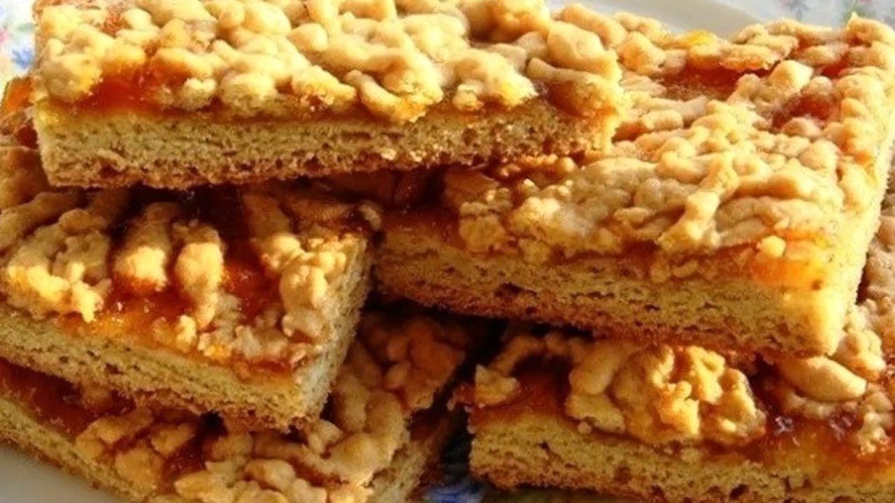 ТЕРТЫЙ ПИРОГ с вареньем._Очень Нежный и Рассыпчатый.