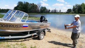 Квинтрекс топ эндер 420 сузуки дт30рс. Первый спуск.
