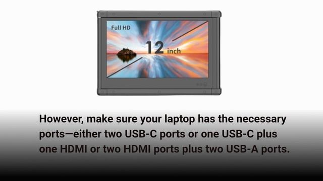 Teamgee Portable Monitor for Laptop Review | 12” Full HD IPS Display смотреть онлайн