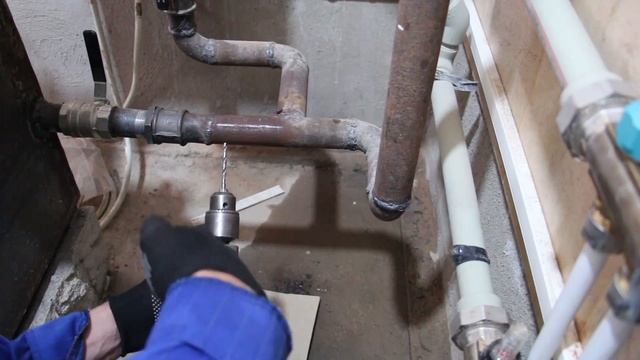 Аварийная врезка крана в систему отопления или водоснабжения смотреть онлайн