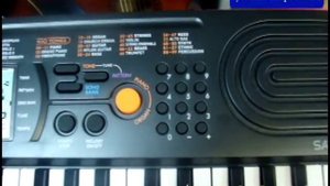 CASIO SA-78 детский синтезатор demo.avi