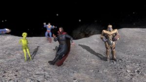 CHALLENGE 3D Green Alien - Thanos - Dr Strange feat Superman