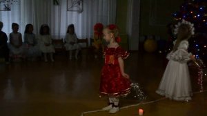 "Танец гимнасток на канате" Новогодний утренник в детском саду