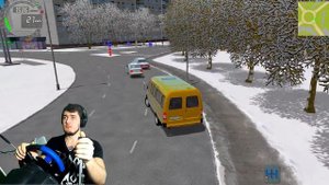 ДИКИЙ ГАЗЕЛИСТ - ЗИМНИЙ ДРИФТ НА ГАЗЕЛЕ в CITY CAR DRIVING + РУЛЬ