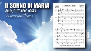 Mazzoli-Berti, "Il Sonno di Maria". Strumentale per Violino, Oboe, Flauto, Organo. Spartiti, Midi.