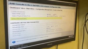 Создание raid1 на Dell