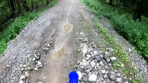 Покатушки на мотоцикле Yamaha XT660R по крупным камням на мотошинах Anlas Capra R