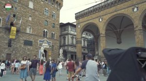 【1min Trip】Michelangelo's David at Piazza della Signoria 【4K】