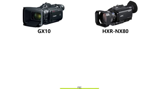 Canon VIXIA GX10 Vs Sony HXR-NX80