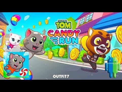 Говорящий Том: за конфетами! (Talking Tom Candy Run) на Android/iOS GamePlay HD смотреть онлайн