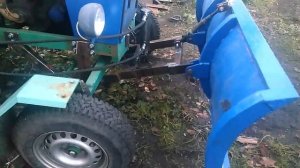 Самодельный отвал для минитрактора