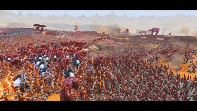5,000,000 CHAOS SPACE MARINES & TYRANID ATTACK THE PYRAMIDS - WARHAMMER 40K - Epic Battle Simulator