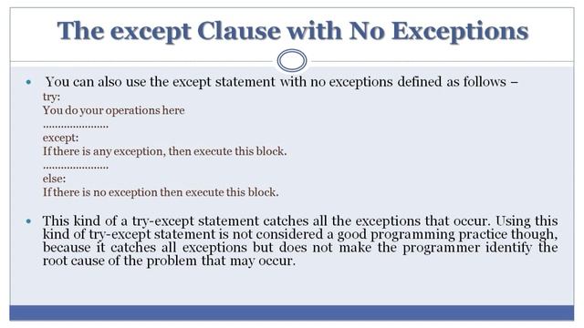 What is exception handling in python.