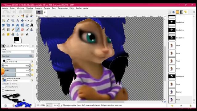 editing  to  russian  chipette GIMP 2.8 (JEANETTE) смотреть онлайн