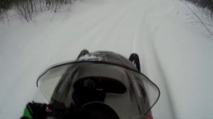 Покатушки на снегоходах №1 От первого лица
