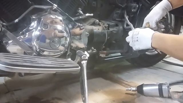 Yamaha drag star ремонт двигателя первая часть, разборка, снятие двигателя. Как снять двигатель