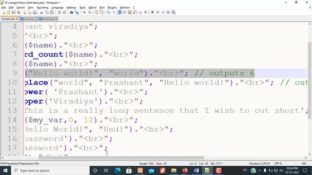PHP | What is String ? | Various String Functions in PHP