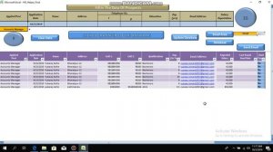 Automated email gmail and outlook using excel macros....recruitment dashboard.....human resource.