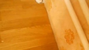 Латунный профиль (порожек) Т - образный.. Плитка -- паркетная доска. Установка.