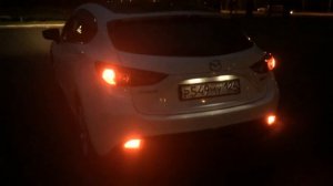 Мазда 3 2014, замена катафот в бампере на дополнительные стоп сигналы