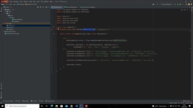 criação e leitura de CSV com apache commons csv смотреть онлайн