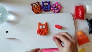 Мастер-класс "Совушка" из воздушного пластилина
