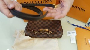 LOUIS VUITTON FAVORITE MM in Damier Ebene - Unboxing