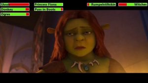 Shrek Forever After (2010) Final Battle with healthbars 2/2