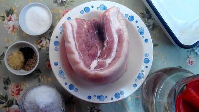 Засолка и копчение грудинки # часть 1