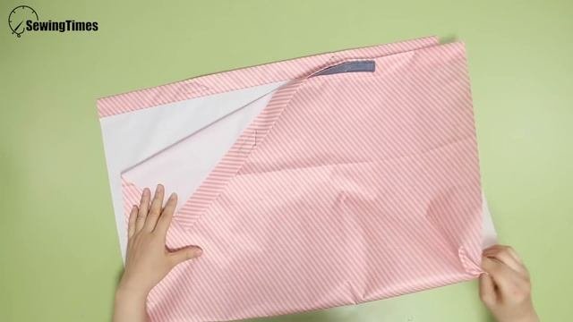 DIY COMPACT FOLDING BAG | How To Make Reusable Shopping Bag EASY [sewingtimes]