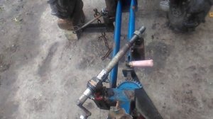 Регулировка плуга на адаптере.