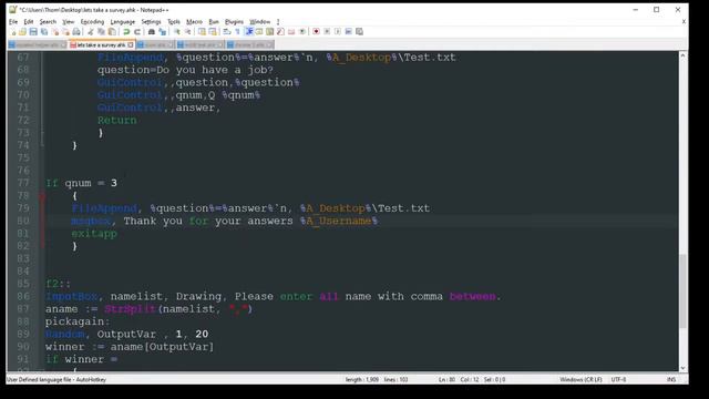 AutoHotkey - Creating A GUI Survey Then Drawing A Winner смотреть онлайн