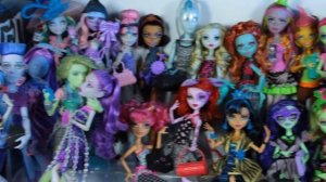 ОБЗОР НА МОЮ КОЛЛЕКЦИЮ ЖИВЫХ КУКОЛ MONSTER HIGH! БИГА ЕГОРОВ что происходит на кукольных полках? ?