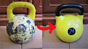 ПРОШЛА ЧЕРЕЗ ОГОНЬ || Реставрация советской гири .Kettlebell restoration