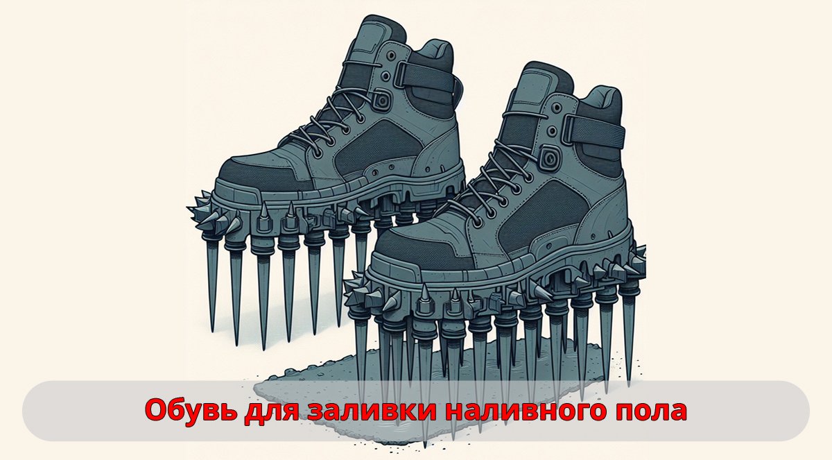 Обувь для заливки наливного пола