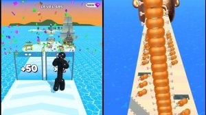 Tall Man Run | Sandwich Runner - ALL LEVELS iOS/Android Gameplay