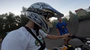 ЧТО БУДЕТ ЕСЛИ НА ПИТБАЙКЕ В СКЕЙТПАРКЕ?