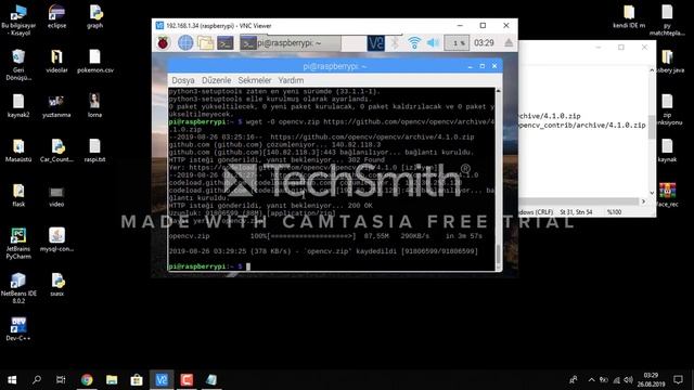 raspberry pi ye opencv 4 1 0 kurmak How to install opencv on raspberyy pi Python 2019 YouTube смотреть онлайн