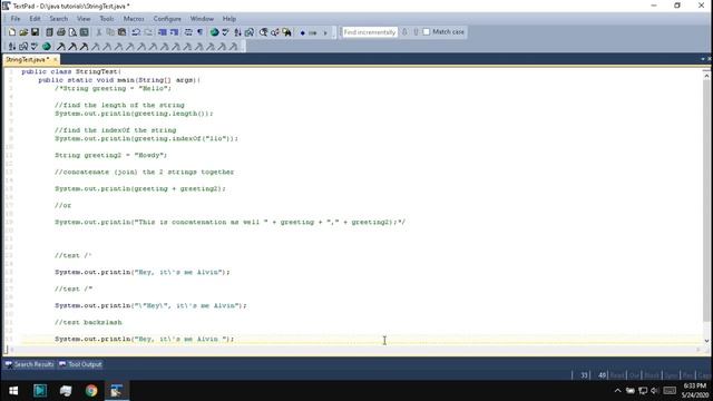 Java Tutorial 8 : String #2 - String Escape Sequences смотреть онлайн