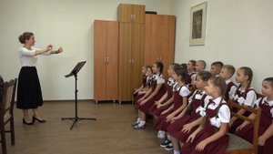 Открытый урок Кушиной Л.С. (работа с младшим хором)