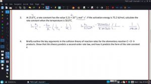 At 25.°C, a rate constant has the value 5.21 × 10-8 L/mol s. If the activation energy is 75.2 kJ/mo