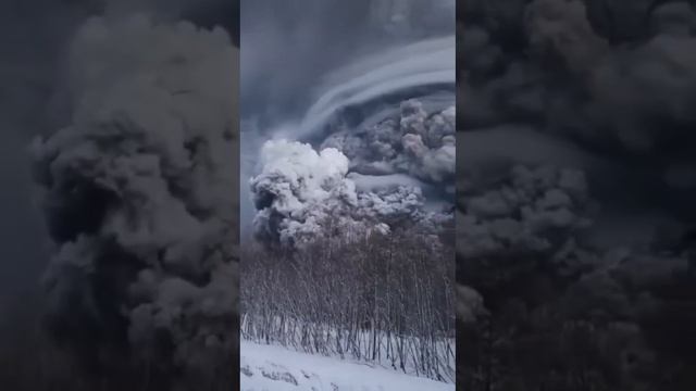 Powerful eruption of Shiveluch volcano in Kamchatka